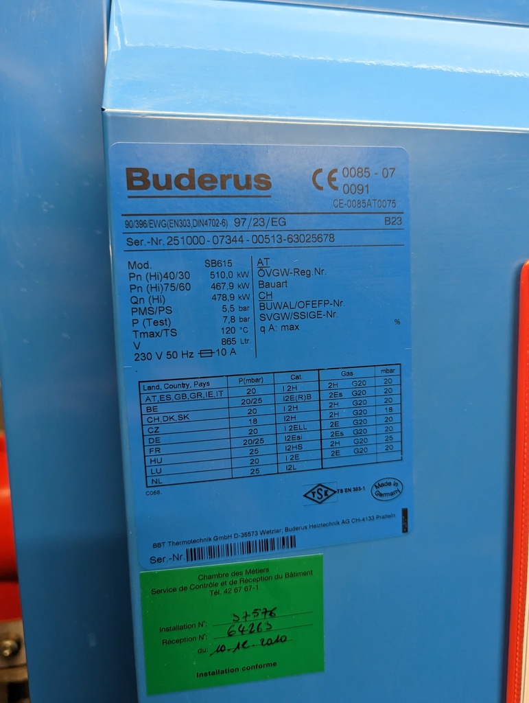 ETCHA1_Chaudière gaz à condens. - Buderus SB615 - 510kw - 2008 3